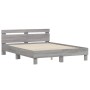 Cama con cabecero madera de ingeniería gris Sonoma 140x190 cm de , Camas y somieres - Ref: Foro24-3207439, Precio: 178,32 €, ...