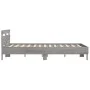 Cama con cabecero madera de ingeniería gris Sonoma 140x190 cm de , Camas y somieres - Ref: Foro24-3207439, Precio: 174,82 €, ...