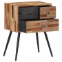 Mesita de noche madera maciza de teca 47x31,5x60 cm de , Mesitas de noche - Ref: Foro24-358538, Precio: 145,37 €, Descuento: %