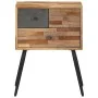 Solid teak wood bedside table 47x31.5x60 cm by , Nightstands - Ref: Foro24-358538, Price: 143,17 €, Discount: %