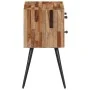 Solid teak wood bedside table 47x31.5x60 cm by , Nightstands - Ref: Foro24-358538, Price: 143,17 €, Discount: %