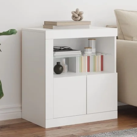 Sideboard with white LED lights 60.5x37x67 cm by , Sideboards - Ref: Foro24-836616, Price: 91,21 €, Discount: %