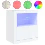 Sideboard with white LED lights 60.5x37x67 cm by , Sideboards - Ref: Foro24-836616, Price: 91,21 €, Discount: %