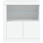 Sideboard mit weißen LED-Leuchten 60,5x37x67 cm von , Sideboards - Ref: Foro24-836616, Preis: 93,57 €, Rabatt: %