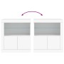 Sideboard mit weißen LED-Leuchten 60,5x37x67 cm von , Sideboards - Ref: Foro24-836616, Preis: 93,57 €, Rabatt: %