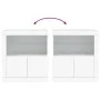 Sideboard with white LED lights 60.5x37x67 cm by , Sideboards - Ref: Foro24-836616, Price: 91,21 €, Discount: %