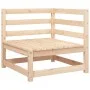 Ecksofa für den Garten aus massivem Kiefernholz 70x70x67 cm von , Modulare Sofas für den Außenbereich - Ref: Foro24-837900, P...