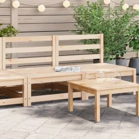 Garden sofas without armrests 2 units pine wood 70x70x67 cm by , Modular outdoor sofas - Ref: Foro24-837921, Price: 80,50 €, ...