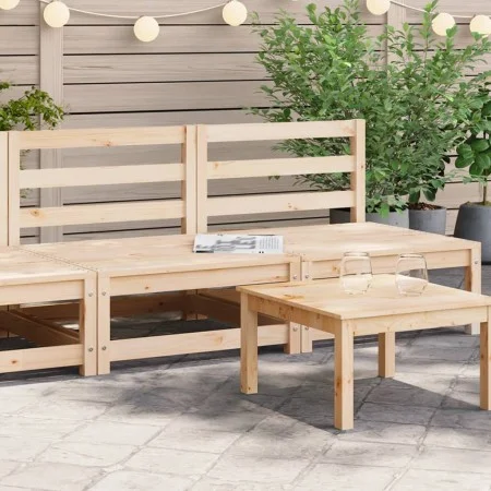 Garden sofas without armrests 2 units pine wood 70x70x67 cm by , Modular outdoor sofas - Ref: Foro24-837921, Price: 80,50 €, ...