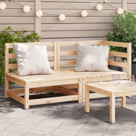 2-Sitzer Gartensofa aus massivem Zirbenholz von , Modulare Sofas für den Außenbereich - Ref: Foro24-837942, Preis: 110,62 €, ...
