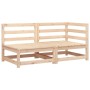 Solid pine wood 2-seater garden sofa by , Modular outdoor sofas - Ref: Foro24-837942, Price: 110,62 €, Discount: %