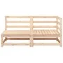 2-Sitzer Gartensofa aus massivem Zirbenholz von , Modulare Sofas für den Außenbereich - Ref: Foro24-837942, Preis: 106,09 €, ...