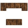 Muebles de TV de pared 6 pzas madera ingeniería roble ahumado de , Muebles TV - Ref: Foro24-3216443, Precio: 193,08 €, Descue...