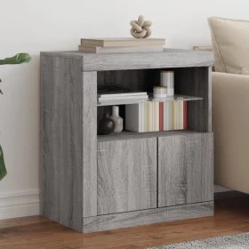 Sideboard mit LED-Leuchten in Sonoma-Grau 60,5x37x67 cm von , Sideboards - Ref: Foro24-836621, Preis: 99,00 €, Rabatt: %