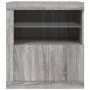 Sideboard mit LED-Leuchten in Sonoma-Grau 60,5x37x67 cm von , Sideboards - Ref: Foro24-836621, Preis: 94,65 €, Rabatt: %