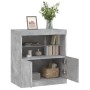 Sideboard with LED lights in concrete gray 60x37x67 cm by , Sideboards - Ref: Foro24-836654, Price: 68,91 €, Discount: %