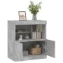 Sideboard with LED lights in concrete gray 60x37x67 cm by , Sideboards - Ref: Foro24-836654, Price: 67,20 €, Discount: %
