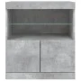 Sideboard mit betongrauen LED-Leuchten 60x37x67 cm von , Sideboards - Ref: Foro24-836654, Preis: 68,09 €, Rabatt: %