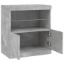 Sideboard mit betongrauen LED-Leuchten 60x37x67 cm von , Sideboards - Ref: Foro24-836654, Preis: 68,09 €, Rabatt: %