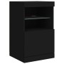 Black sideboard with LED lights 41x37x67 cm by , Sideboards - Ref: Foro24-836680, Price: 61,21 €, Discount: %
