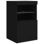 Black sideboard with LED lights 41x37x67 cm by , Sideboards - Ref: Foro24-836680, Price: 59,24 €, Discount: %