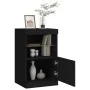 Black sideboard with LED lights 41x37x67 cm by , Sideboards - Ref: Foro24-836680, Price: 59,24 €, Discount: %