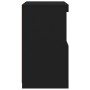 Black sideboard with LED lights 41x37x67 cm by , Sideboards - Ref: Foro24-836680, Price: 61,21 €, Discount: %