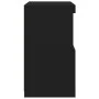 Black sideboard with LED lights 41x37x67 cm by , Sideboards - Ref: Foro24-836680, Price: 59,24 €, Discount: %