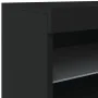Black sideboard with LED lights 41x37x67 cm by , Sideboards - Ref: Foro24-836680, Price: 59,24 €, Discount: %