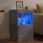 Sideboard with LED lights in concrete gray 41x37x67 cm by , Sideboards - Ref: Foro24-836682, Price: 58,24 €, Discount: %