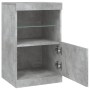 Sideboard with LED lights in concrete gray 41x37x67 cm by , Sideboards - Ref: Foro24-836682, Price: 60,22 €, Discount: %