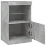 Sideboard with LED lights in concrete gray 41x37x67 cm by , Sideboards - Ref: Foro24-836682, Price: 58,24 €, Discount: %