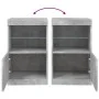 Sideboard with LED lights in concrete gray 41x37x67 cm by , Sideboards - Ref: Foro24-836682, Price: 58,24 €, Discount: %