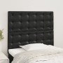 Cabeceros 2 unidades de cuero sintético negro 90x5x78/88 cm en Cabeceros y pies de cama | Comprar online en Foro24
