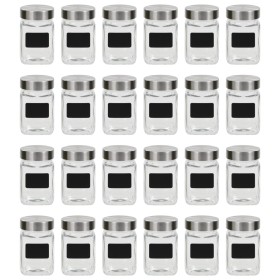 Storage jars with sticker 24 units 300 ml by vidaXL, Cookie Jars - Ref: Foro24-50856, Price: 56,30 €, Discount: %