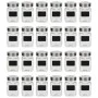 Tarros de almacenaje con pegatina 24 unidades 300 ml de vidaXL, Botes de galletas - Ref: Foro24-50856, Precio: 55,15 €, Descu...