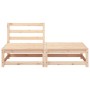 Garden sofa without armrests with solid pine wood footrest by , Modular outdoor sofas - Ref: Foro24-837956, Price: 102,37 €, ...
