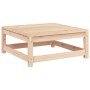Garden sofa without armrests with solid pine wood footrest by , Modular outdoor sofas - Ref: Foro24-837956, Price: 102,37 €, ...