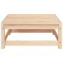 Sofá jardín sin reposabrazos con reposapiés madera maciza pino de , Sofás modulares de exterior - Ref: Foro24-837956, Precio:...