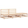 Garden sofa without armrests with solid pine wood footrest by , Modular outdoor sofas - Ref: Foro24-837963, Price: 147,23 €, ...