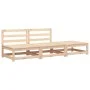 Garden sofa without armrests with solid pine wood footrest by , Modular outdoor sofas - Ref: Foro24-837963, Price: 145,35 €, ...