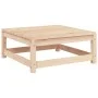 Garden sofa without armrests with solid pine wood footrest by , Modular outdoor sofas - Ref: Foro24-837963, Price: 145,35 €, ...