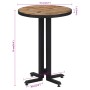 Solid recycled teak round terrace table Ø55x76 cm by , Kitchen and dining tables - Ref: Foro24-358512, Price: 108,95 €, Disco...