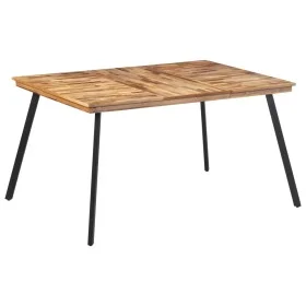 Solid teak wood dining table 148x97x76 cm by , Kitchen and dining tables - Ref: Foro24-358531, Price: 167,03 €, Discount: %