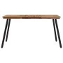 Mesa de comedor madera maciza de teca 148x97x76 cm de , Mesas de cocina y de comedor - Ref: Foro24-358531, Precio: 180,54 €, ...