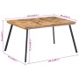 Esstisch aus massivem Teakholz 148x97x76 cm von , Küchen- und Esstische - Ref: Foro24-358531, Preis: 182,82 €, Rabatt: %