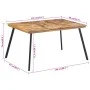 Mesa de comedor madera maciza de teca 148x97x76 cm de , Mesas de cocina y de comedor - Ref: Foro24-358531, Precio: 180,54 €, ...