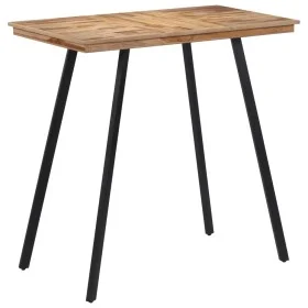 High bar table made of solid teak wood 110x55x105 cm by , Kitchen and dining tables - Ref: Foro24-358533, Price: 134,10 €, Di...