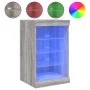 Aparador con luces LED gris Sonoma 41x37x67 cm de , Aparadores - Ref: Foro24-836726, Precio: 52,95 €, Descuento: %