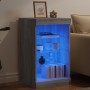 Sideboard with Sonoma grey LED lights 41x37x67 cm by , Sideboards - Ref: Foro24-836726, Price: 52,05 €, Discount: %